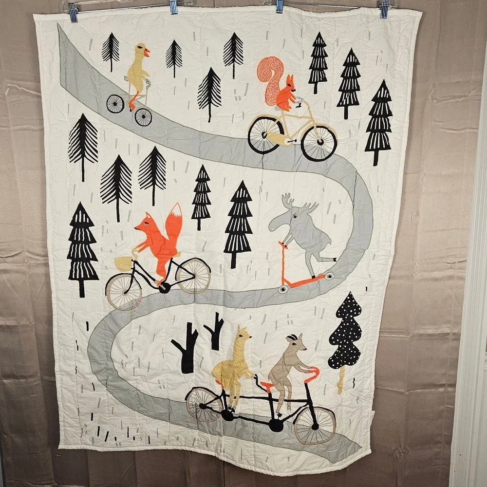 Crate & Kids The Land Of Nod Woodland Animals Quilt 20